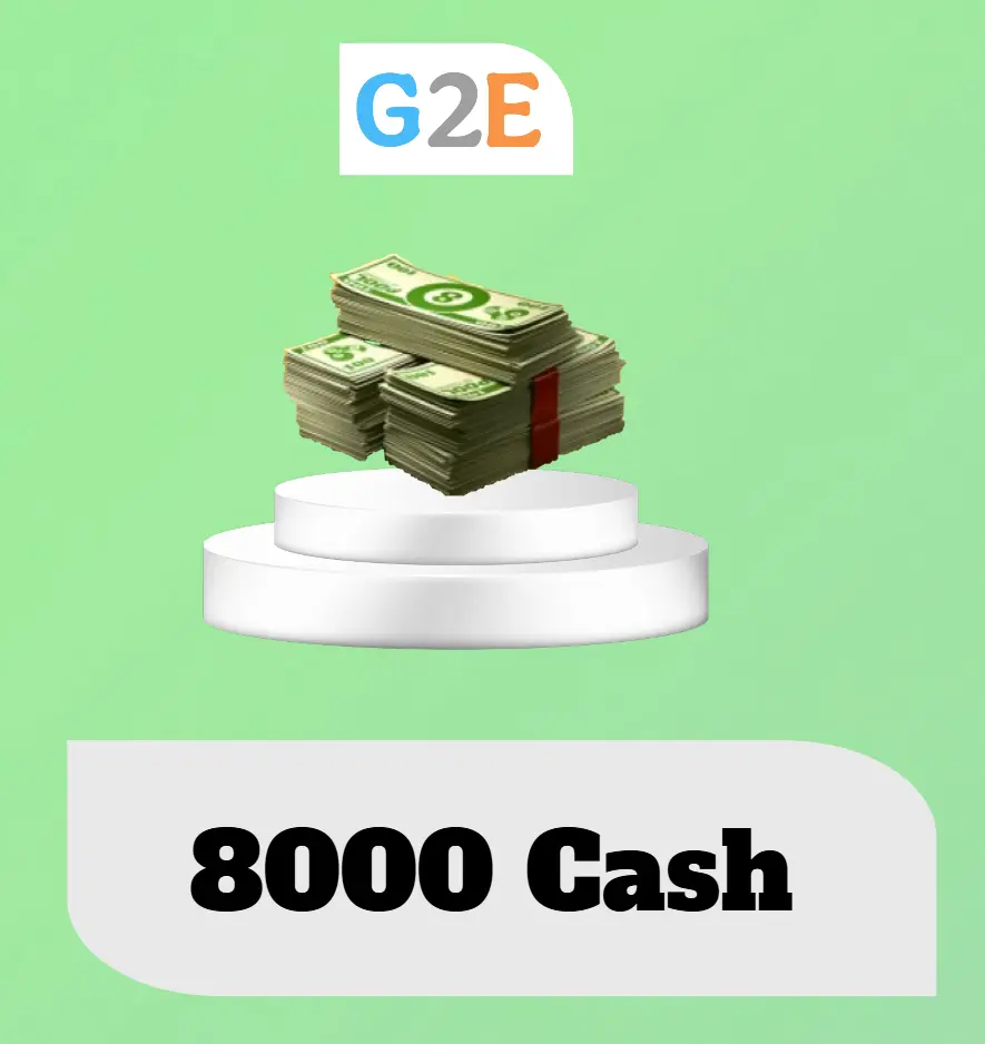 8BP 8000 Cash Top-Up in your account  