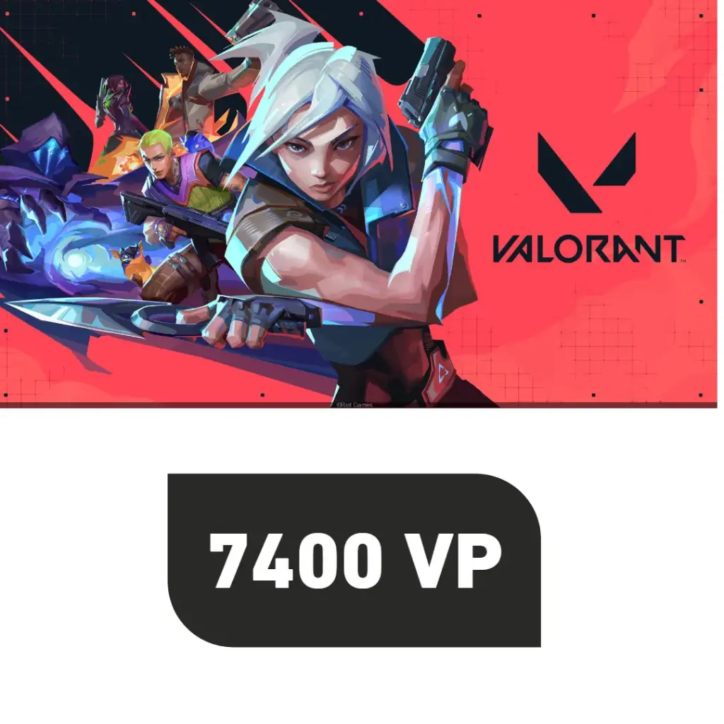 Valorant 7400 VP Top-Up in your account