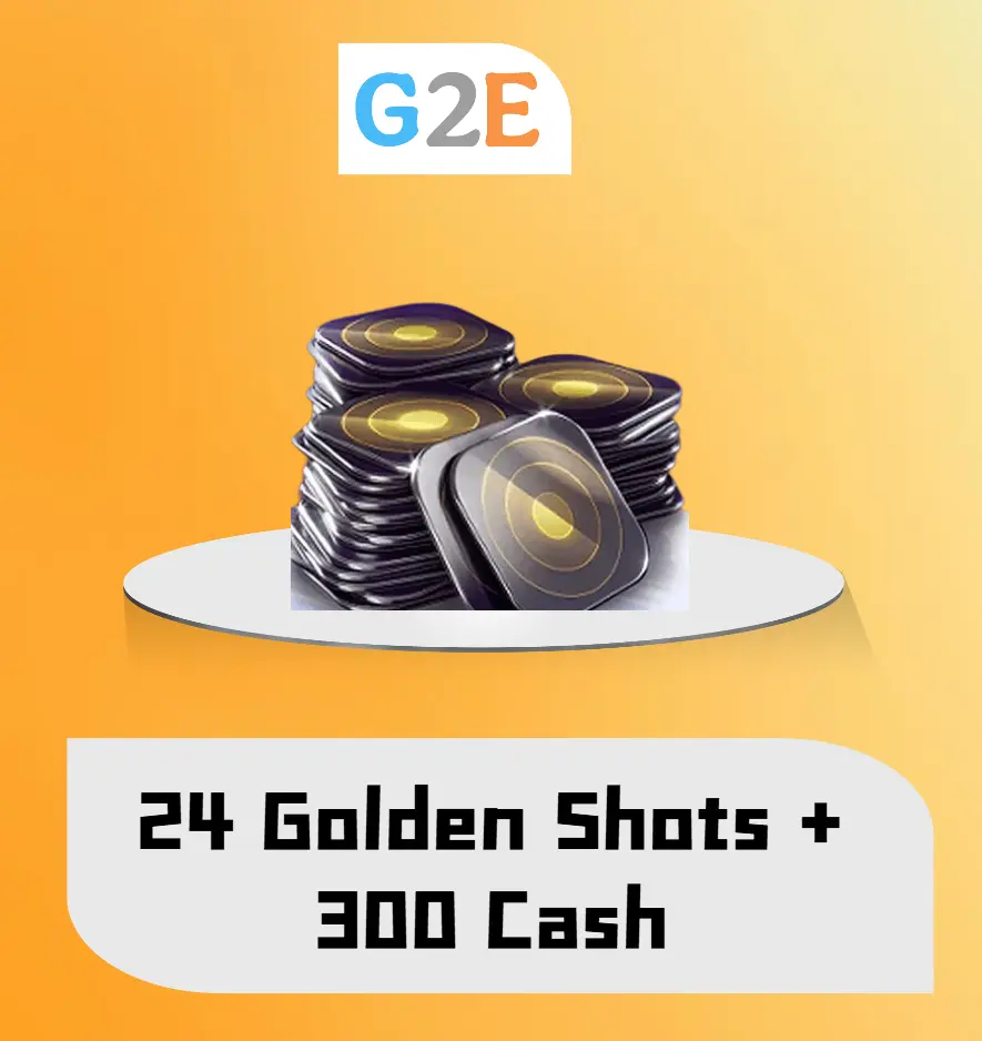 8BP 24 Golden Shots + 300 Cash + 13 Royal scepter cue pieces | Top-Up in your account 