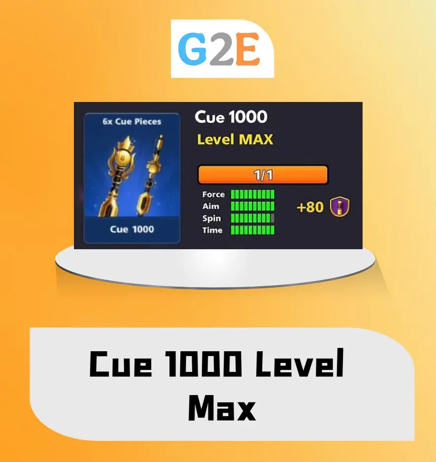 8BP Cue 1000 Max (Minimum 1500 cash to buy)  | Top-Up in your account  