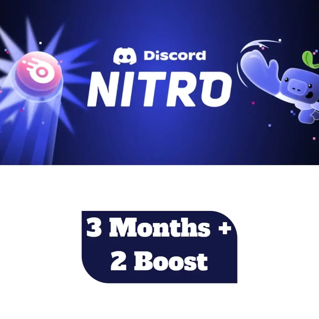 Discord Nitro + 2 Boost 3 Months | Promotional Link For New Users