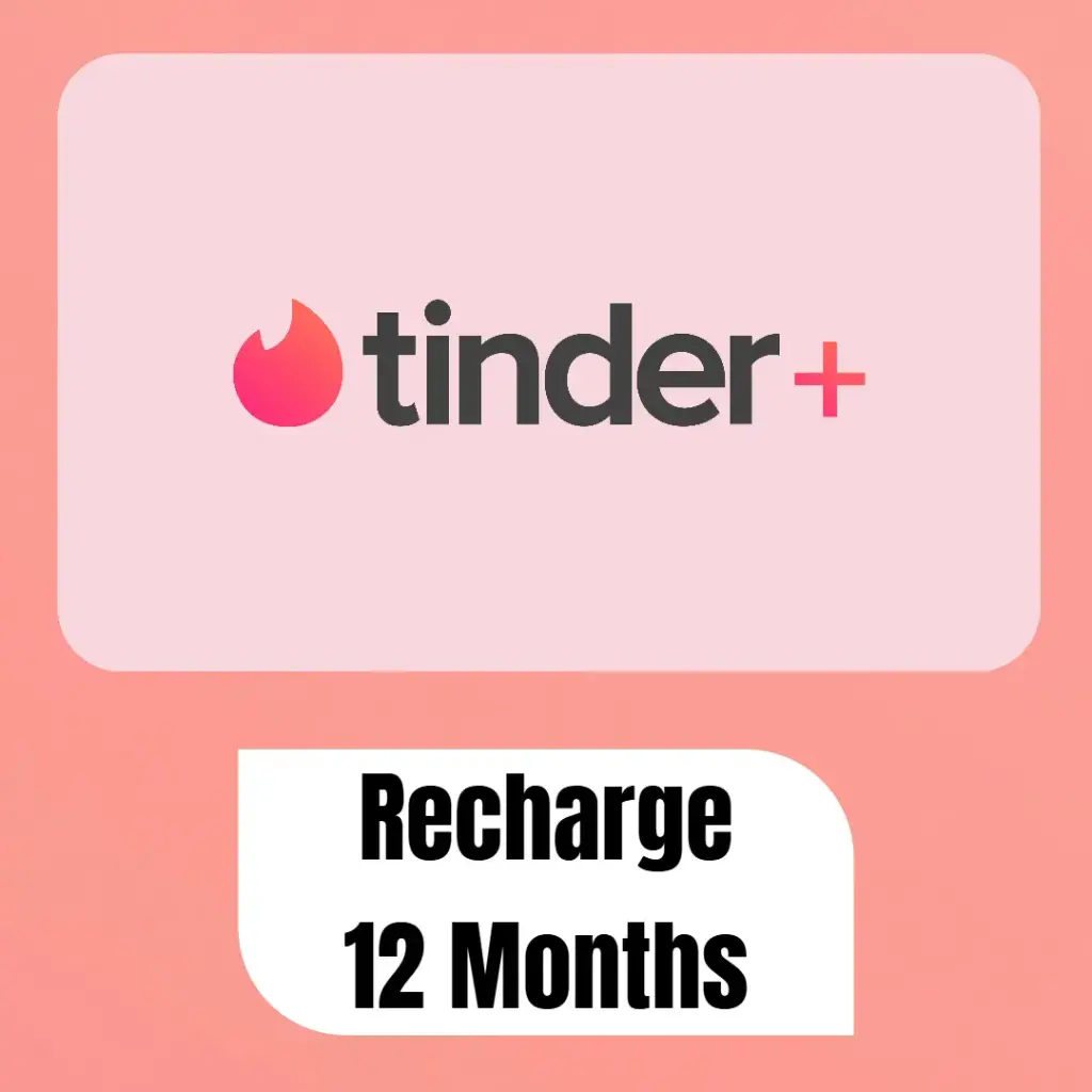 Recharge Tinder Plus Subscription | 12 Months