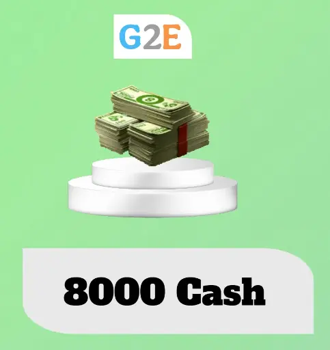 8BP 8000 Cash Top-Up in your account  