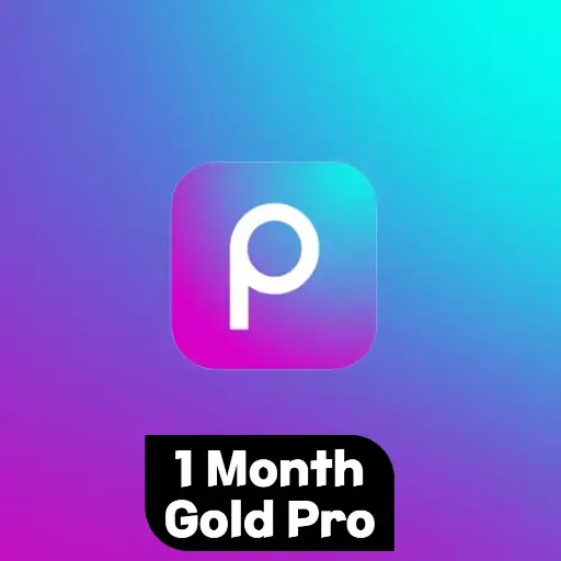 Picsart Gold Pro (500 AI generative Credits) Private Account | 1 Month