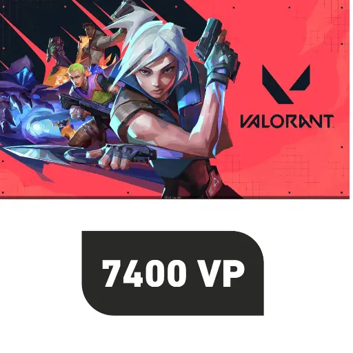 Valorant 7400 VP Top-Up in your account