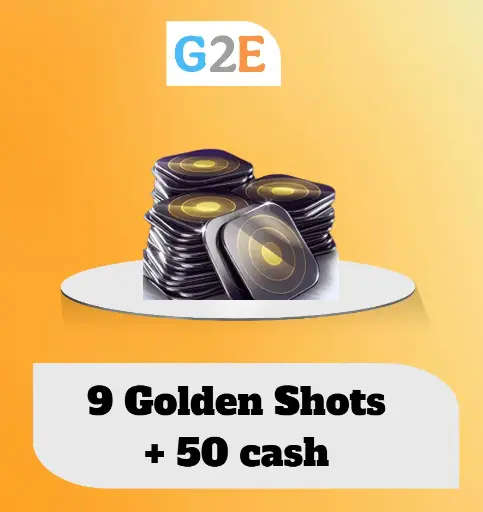 8BP 9 Golden Shots + 50 Cash | Top-Up in your account