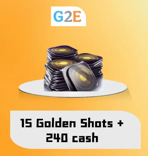8BP 15 Golden Shots + 240 Cash | Top-Up in your account