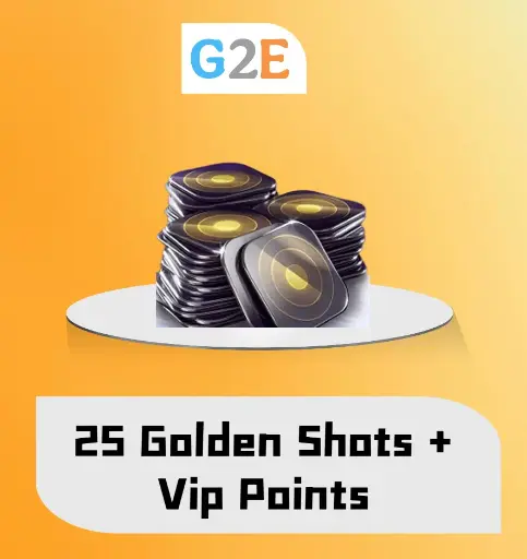 8BP 25 Golden Shots + Vip Points | Top-Up in your account
