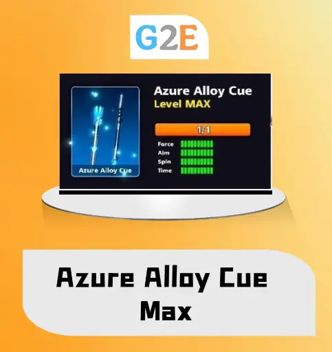 8BP Azure Alloy Cue Max (Minimum 4000 cash to buy)  | Top-Up in your account 