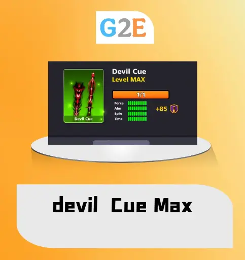 8BP Devil Cue Max + 50 Golden Shots | Top-Up in your account