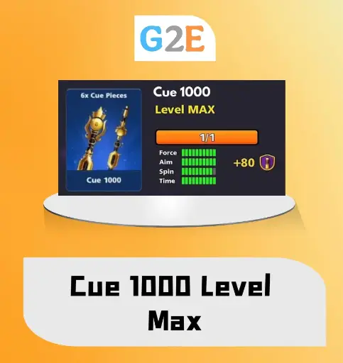 8BP Cue 1000 Max (Minimum 1500 cash to buy)  | Top-Up in your account  