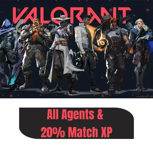 Unlock All Current Agents & Activate 20% Match XP for 30 Days | Top-Up in your account