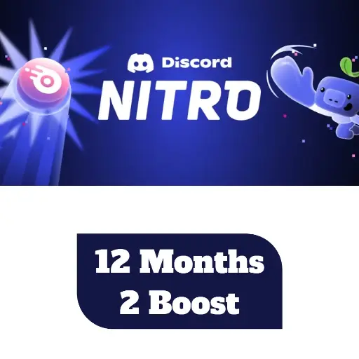 Discord Nitro + 2 Boost 12 Months | Redeem code / Activation link 