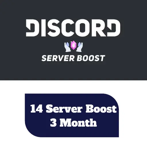 Discord 14 Server Boost For 3 Months | Get Level 3 on your discord server