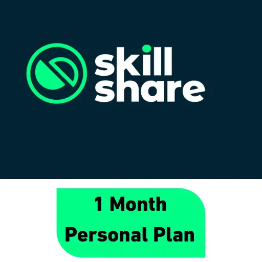 Skill Share Personal Plan 12,000 Courses | 1 Month Top-Up your own account