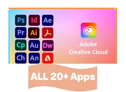 Adobe Creative Clouds (Full Access to 20+ Adobe Apps) - Private Account | 1 Year